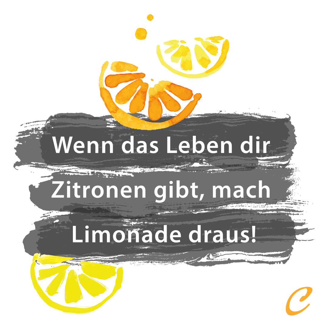 Finacon Wenn das Leben dir Zitronen gibt, mach Limonade draus!